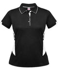 Aussie Pacific Ladies Tasman Polo Shirt 2311 Casual Wear Aussie Pacific Black/White 6 