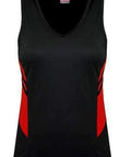 Aussie Pacific Ladies Tasman Singlet 2111 Casual Wear Aussie Pacific Black/Red 4 