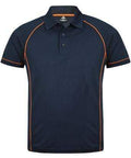 Aussie Pacific Men's Endeavour Work Polo Shirt 1310 Casual Wear Aussie Pacific Navy/Fluro Orange S 