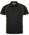 Aussie Pacific Men's Endeavour Work Polo Shirt 1310 Casual Wear Aussie Pacific Black/Gold S 