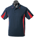 Aussie Pacific Men's Eureka Polo Shirt 1304 Casual Wear Aussie Pacific Navy/Red/Ashe S 