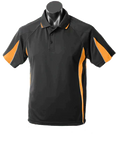 Aussie Pacific Men's Eureka Polo Shirt 1304 Casual Wear Aussie Pacific Black/Gold/Ashe S 