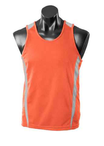 Aussie Pacific Men's Eureka Singlet 1104 Casual Wear Aussie Pacific Orange/Charcoal S 
