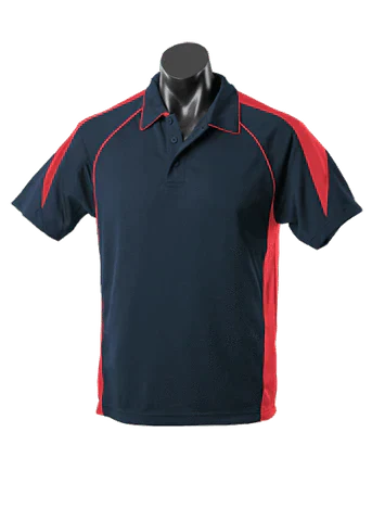 Aussie Pacific Men's Premier Polo Shirt 1301 Casual Wear Aussie Pacific Navy/Red S 