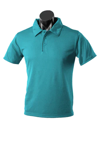 Aussie Pacific Men's Yarra Polo Shirt 1302 Casual Wear Aussie Pacific Teal/Black S 