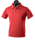 Aussie Pacific Men's Yarra Polo Shirt 1302 Casual Wear Aussie Pacific Red/White S 