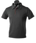 Aussie Pacific Men's Yarra Polo Shirt 1302 Casual Wear Aussie Pacific Black/Red S 