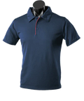 Aussie Pacific Men's Yarra Polo Shirt 1302 Casual Wear Aussie Pacific Navy/Red S 