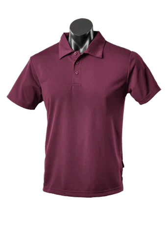 Aussie Pacific Men's Botany Corporate Polo Shirt 1307 Casual Wear Aussie Pacific Maroon S 