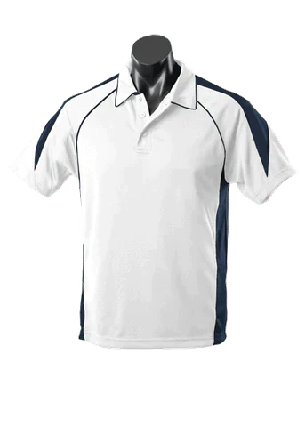 Aussie Pacific Premier Kids Polo Shirt 3301 Casual Wear Aussie Pacific White/Navy 6 
