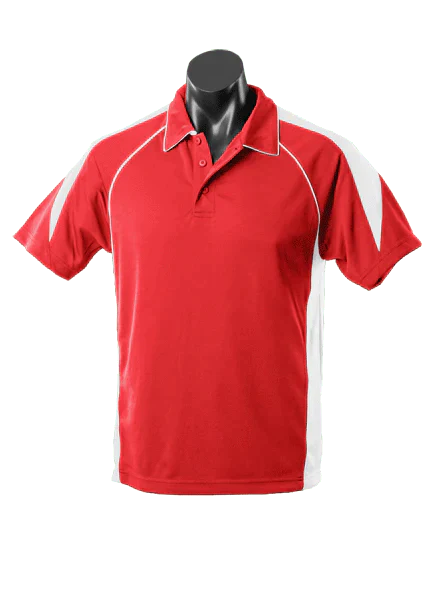 Aussie Pacific Premier Kids Polo Shirt 3301 Casual Wear Aussie Pacific Red/White 6 