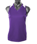 Aussie Pacific Premier Ladies Singlet 2101 Casual Wear Aussie Pacific Purple/White 8 