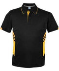 Aussie Pacific Tasman Men's Polo Shirt 1311 Casual Wear Aussie Pacific Black/Gold S 