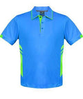 Aussie Pacific Tasman Men's Polo Shirt 1311 Casual Wear Aussie Pacific Cyan/Neon Green S 