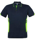 Aussie Pacific Tasman Men's Polo Shirt 1311 Casual Wear Aussie Pacific Navy/Neon Green S 
