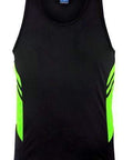 Aussie Pacific Men's Tasman Singlet 1111 Casual Wear Aussie Pacific Black/Neon Green S 