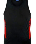 Aussie Pacific Men's Tasman Singlet 1111 Casual Wear Aussie Pacific Black/Red S 