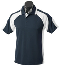 Aussie Pacific Men's Murray Polo Shirt 1300 Casual Wear Aussie Pacific Navy/White/Ashe S 