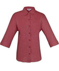Aussie Pacific Ladies Belair 3/4 Sleeve Shirt 2905T Corporate Wear Aussie Pacific Red 4 