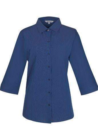 Aussie Pacific Ladies Belair 3/4 Sleeve Shirt 2905T Corporate Wear Aussie Pacific Navy 4 