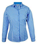 Aussie Pacific Ladies Davenport Long Sleeve Shirt 2908L Corporate Wear Aussie Pacific Mid Blue 4 