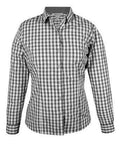 Aussie Pacific Ladies Davenport Long Sleeve Shirt 2908L Corporate Wear Aussie Pacific Charcoal 4 