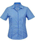 Aussie Pacific Ladies Davenport Short Sleeve Shirt 2908S Corporate Wear Aussie Pacific Mid Blue 4 