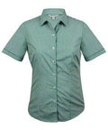 Aussie Pacific Ladies Epsom Short Sleeve Shirt  2907S Corporate Wear Aussie Pacific Emerald 4 