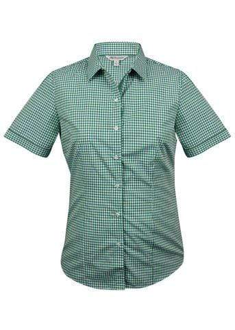 Aussie Pacific Ladies Epsom Short Sleeve Shirt  2907S Corporate Wear Aussie Pacific Emerald 4 