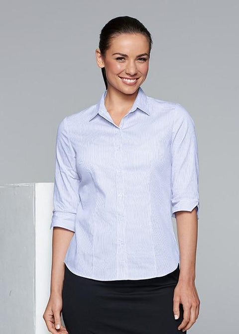 Aussie Pacific Ladies Henley 3/4 Sleeve Shirt 2900T Corporate Wear Aussie Pacific   