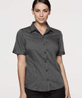 Aussie Pacific Ladies Henley Short Sleeve Shirt 2900S Corporate Wear Aussie Pacific   