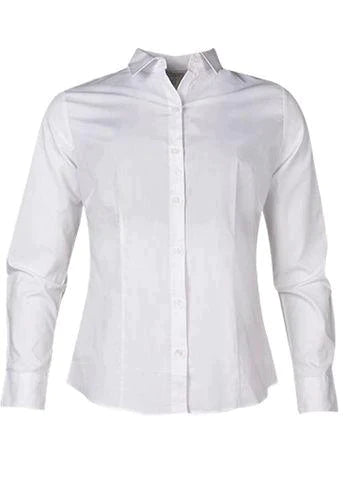 Aussie Pacific Ladies Long Sleeve Work Shirt 2903L Corporate Wear Aussie Pacific White 4 