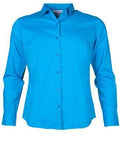 Aussie Pacific Ladies Long Sleeve Work Shirt 2903L Corporate Wear Aussie Pacific Aqua 4 