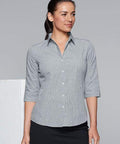 Aussie Pacific Ladies Toorak 3/4 Sleeve Shirt 2901T Corporate Wear Aussie Pacific   