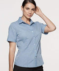 Aussie Pacific Ladies Toorak Short Sleeve Shirt 2901S Corporate Wear Aussie Pacific   