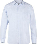 Aussie Pacific Men's Bayview Long Sleeve Shirt 1906L Corporate Wear Aussie Pacific White/Sky XXS 