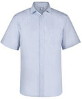Aussie Pacific Men's Bayview Short Sleeve Shirt 1906S Corporate Wear Aussie Pacific White/Sky XXS 