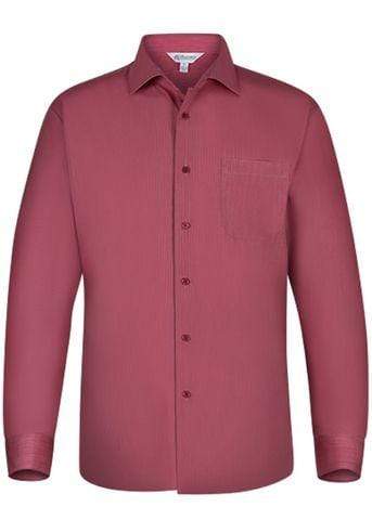 Aussie Pacific Men's Belair Long Sleeve Shirt 1905L Corporate Wear Aussie Pacific Red XXS 