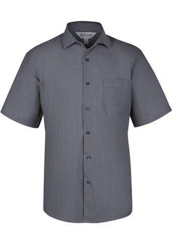 Aussie Pacific Men's Belair Short Sleeve Shirt 1905S Corporate Wear Aussie Pacific Ash XXS 