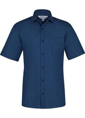 Aussie Pacific Men's Belair Short Sleeve Shirt 1905S Corporate Wear Aussie Pacific Navy XXS 