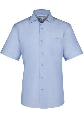 Aussie Pacific Men's Belair Short Sleeve Shirt 1905S Corporate Wear Aussie Pacific Sky XXS 