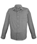 Aussie Pacific Men's Brighton Long Sleeve Shirt 1909L Corporate Wear Aussie Pacific Black/White XXS 