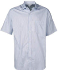 Aussie Pacific Men's Henley Short Sleeve Shirt 1900s Corporate Wear Aussie Pacific White/Navy XXS 