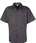 Aussie Pacific Men's Henley Short Sleeve Shirt 1900s Corporate Wear Aussie Pacific Black/Silver XXS 