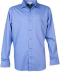 Aussie Pacific Men's Mosman Long Sleeve Shirt 1903l Corporate Wear Aussie Pacific Mid Blue XXS 