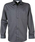 Aussie Pacific Men's Mosman Long Sleeve Shirt 1903l Corporate Wear Aussie Pacific Slate XXS 
