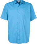 Aussie Pacific Men's Mosman Short Sleeve Shirt 1903S Corporate Wear Aussie Pacific Aqua XXS 