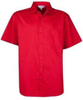 Aussie Pacific Men's Mosman Short Sleeve Shirt 1903S Corporate Wear Aussie Pacific Red XXS 