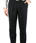 Aussie Pacific Pleated Men's Pants 1801 Corporate Wear Aussie Pacific Black 72R 