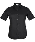 Aussie Pacific Ladies Kingswood Short Sleeve Shirt 2910S Corporate Wear Aussie Pacific Black 4 